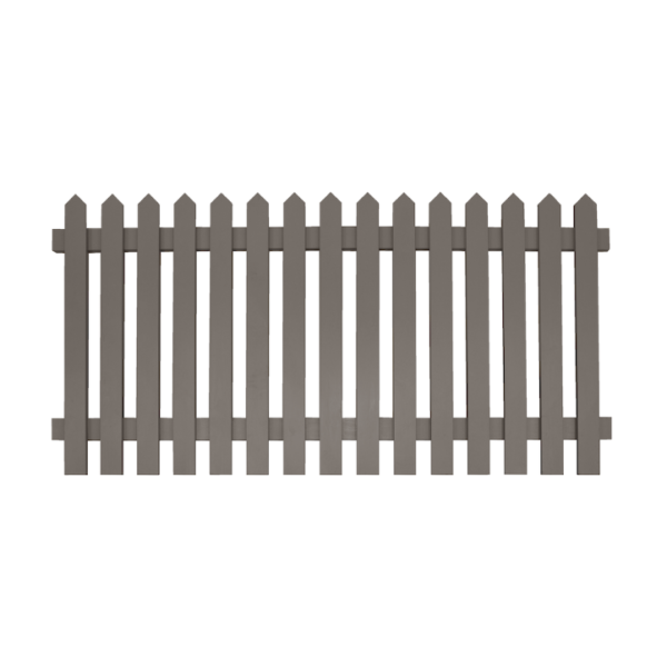 WOODEN PICKET FENCE PANEL DARK BROWN SMALL