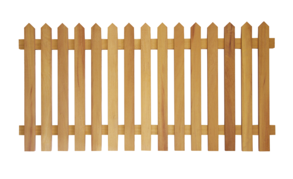 WOODEN PICKET FENCE PANEL NATURAL SMALL